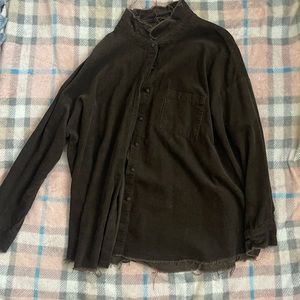 Brown Vintage Long-sleeve